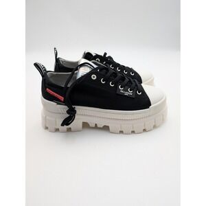 Palladium Shoes Womens Size 8 Black Chunky Platform Lug‎ Sole Athletic Sneaker